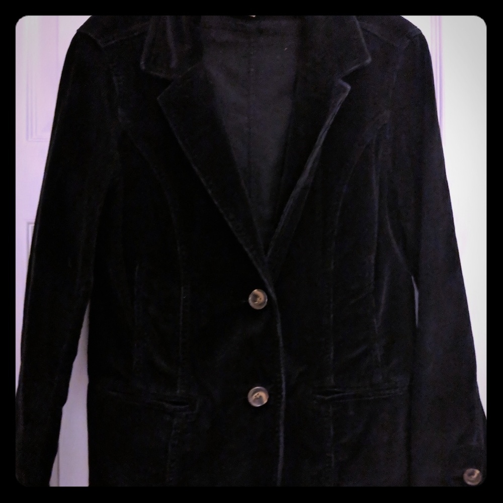 Corduroy style black blazer